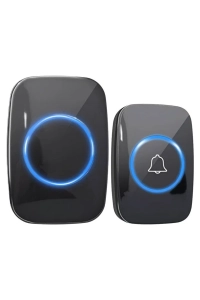 Kablosuz Kumandalı Kapı Zili Led Işıklı 60 Melodi 300 Metre Mesafe Ev Ofis Depo